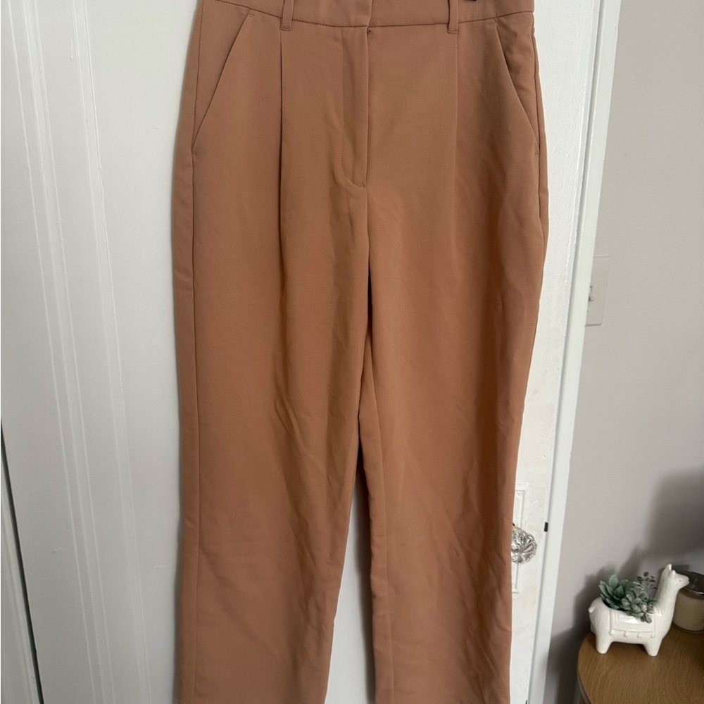 Abercrombie & Fitch Sloane pant Tan High-Waisted Trousers size 30